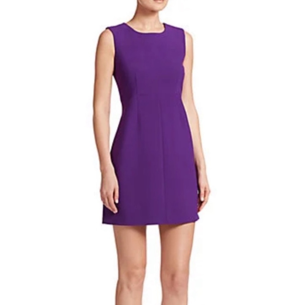 Diane Von Furstenberg Carrie Sheath Dress Royal Purple